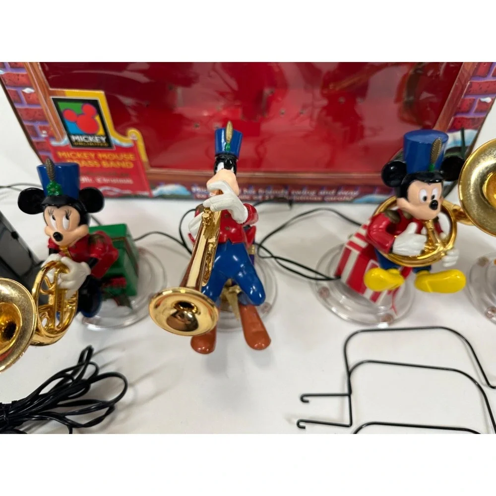 Mr. Christmas Mickey Mouse‎ Brass Band Animated 21 Carols 1995 Vintage WORKING